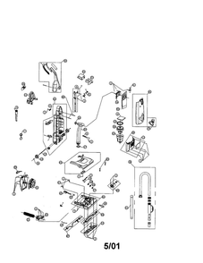 Ultra Mvp Diagram and Parts List for 089410  Dirt Devil Upright Vacuum